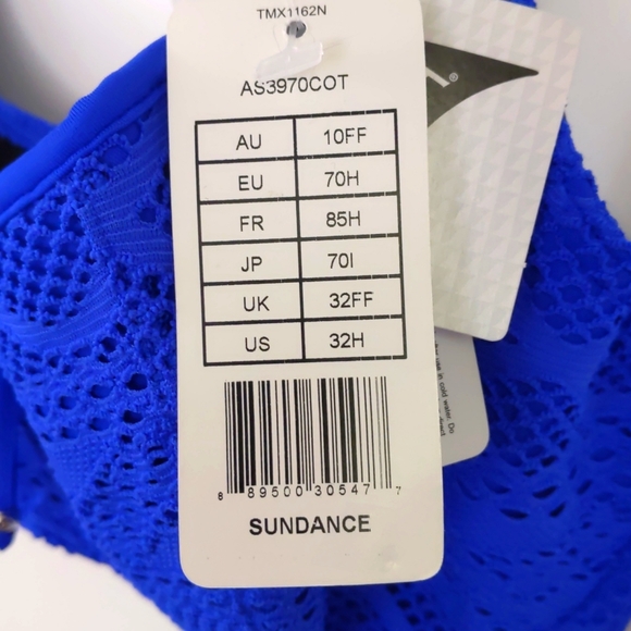 Freya Sundance Sweetheart Padded Bikini Top. Cobalt Blue. Multiple Sizes. - Picture 5 of 6